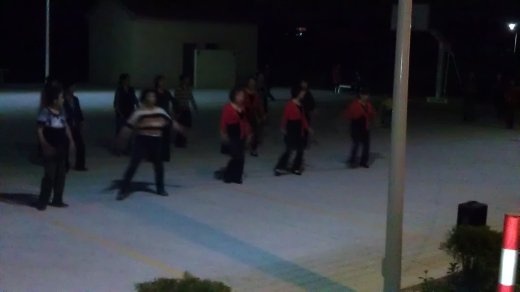 Dancing in the street (on the basketball court)