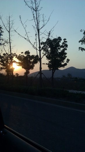 Sundown in the Tangshan countryside