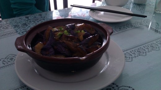 08 October, Lunch - spicy eggplant