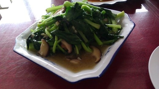 13 October, Lunch - Savory Greens and Mushrooms