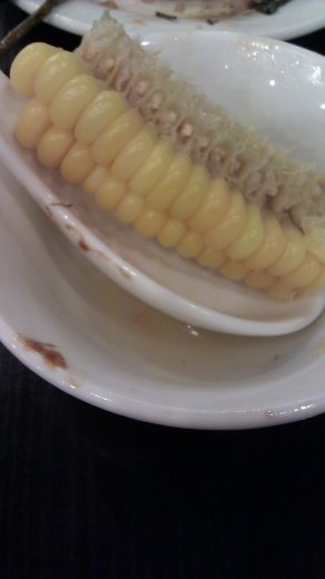 29 September, Dinner - The corn that was in the vegetable soup