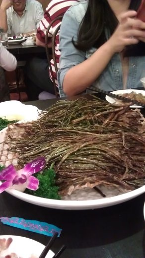 29 September, Dinner - Fish under Green Onions