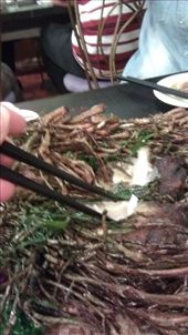 29 September, Dinner - Fish under green onions (as if hidden in the grass): by emacinat, Views[209]