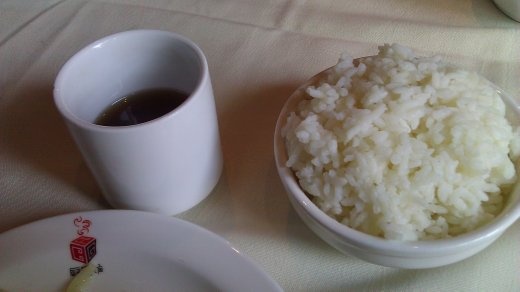 07 October, Lunch - Rice and tea
