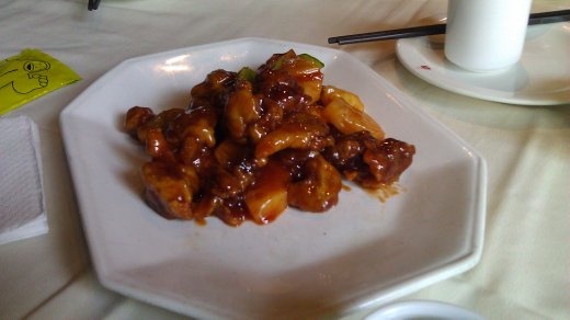 07 October, Lunch - Sweet and Sour Pork