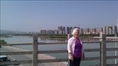 Ebeth on bridge over Wei (?) River: by emacinat, Views[480]