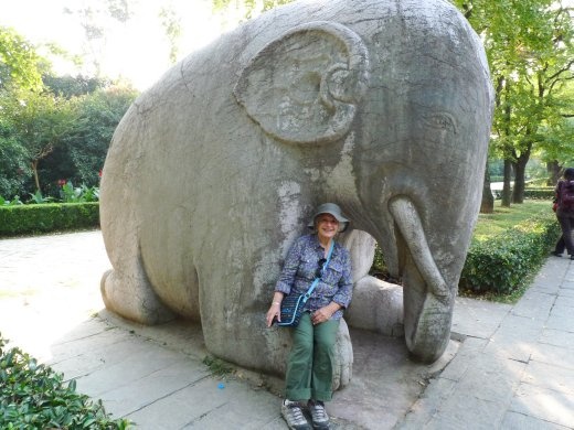 Ebeth on the Spirit Way Elephant