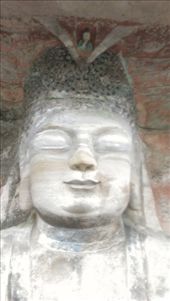 Buddha face at Dazu Grottoes: by emacinat, Views[276]