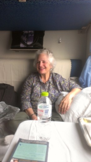 In the compartment on the overnight train