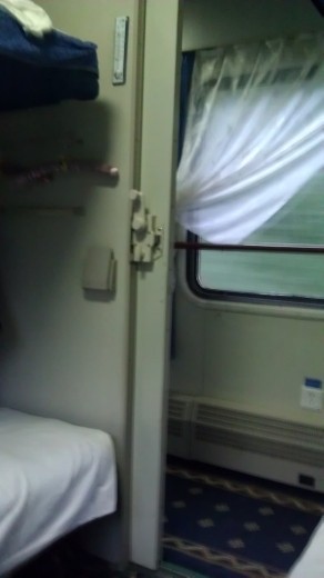 Door to overnight compartment
