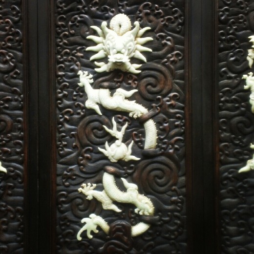 Detail of Screen at museum