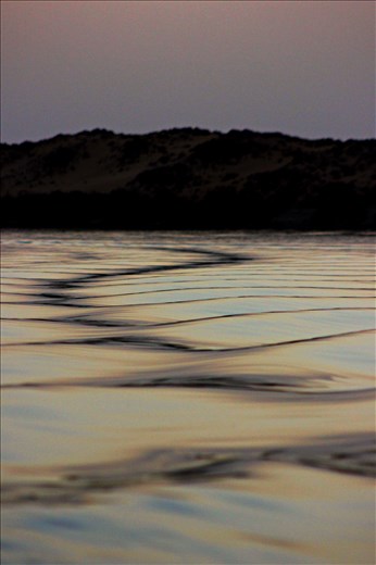 Waves will guide you. -Nasser Lake, Aswan, Egypt