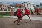 Young Buddhist monks embracing the world's most popular sport.: by emiliehayward, Views[777]