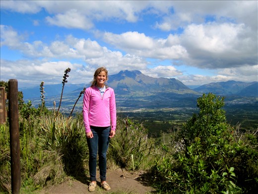 At Cuicocha- foothills of the Andes Mountains 