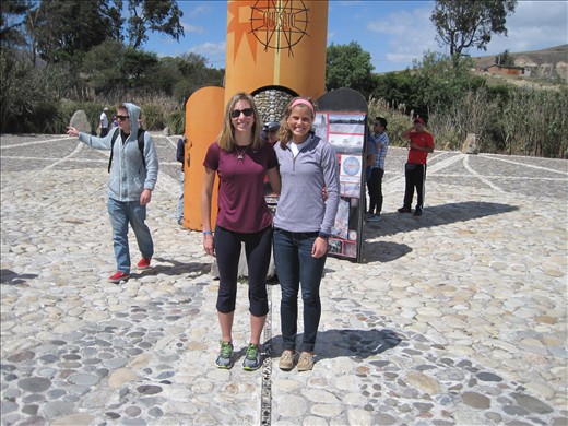 On both sides of the equator!