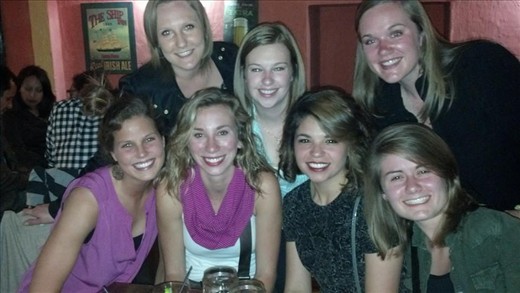Some of the girls last night 