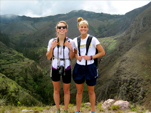 At the top of the hike 