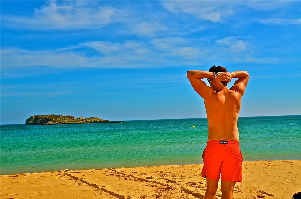 On arrival, run down to the beach. 