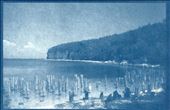 Cyanotype of the eery bluffs in the historic town of Fayette.

*Note: This image was a digital file that I converted into a digital negative to complete in the alternative processes: Cyanotype printing.: by emilyplants, Views[228]