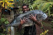 Catch of the day, a 30.5kg GT. Used to feed the entire village at Sunday lunch.: by emmabeat_on, Views[527]