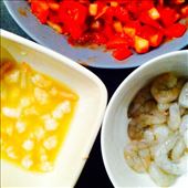 The magical raw shrimp colour change once mixed in lime juice.: by emmaclaire, Views[320]