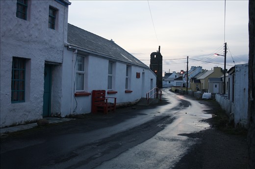 Their small town. Tory Island consists of 100 people