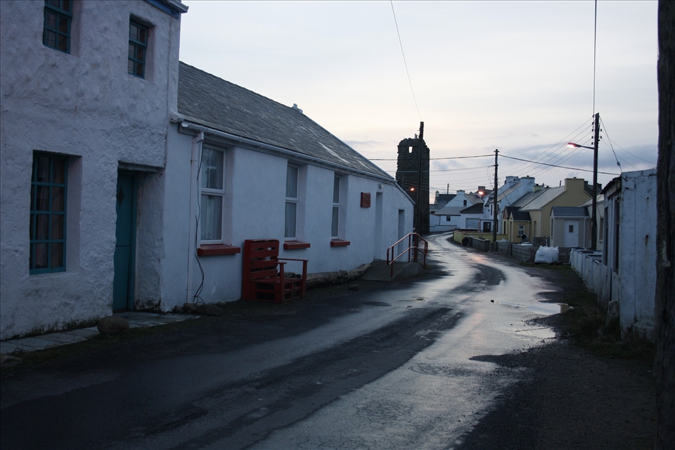 Their small town. Tory Island consists of 100 people
