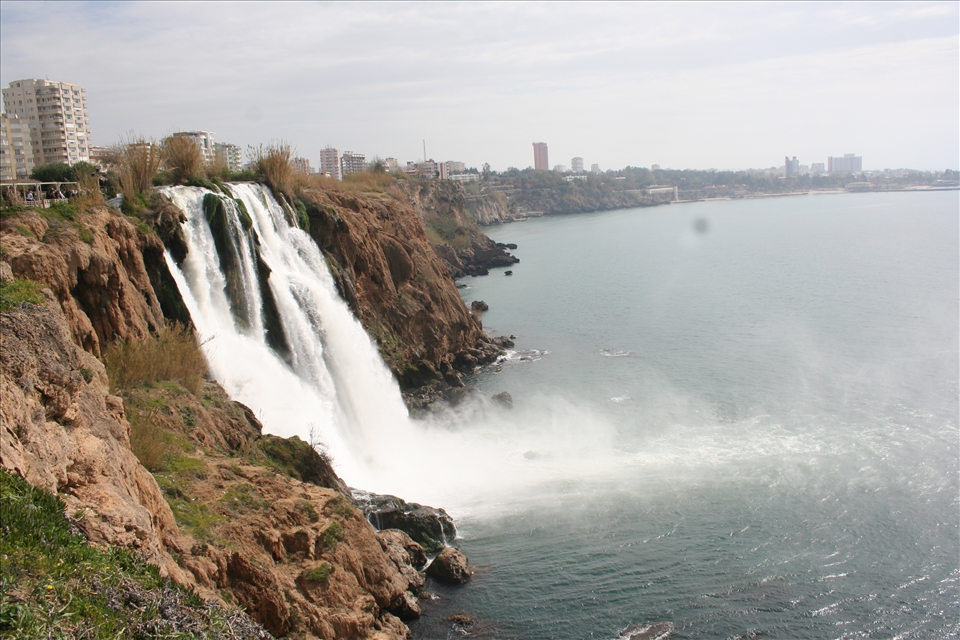 Waterfall in the city center