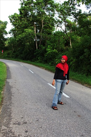 In the middle of the road from Anakala city to Waikabubak city