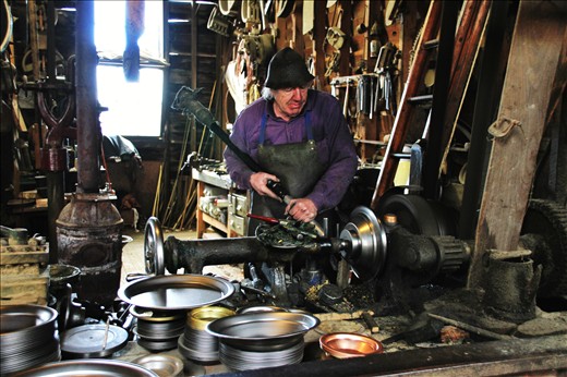 Photo taken at a mechanical workshop in Sovereign Hill, Vic. In this picture one can see that the basics still rules. This are the tools and machines from which the new technology is emerged.