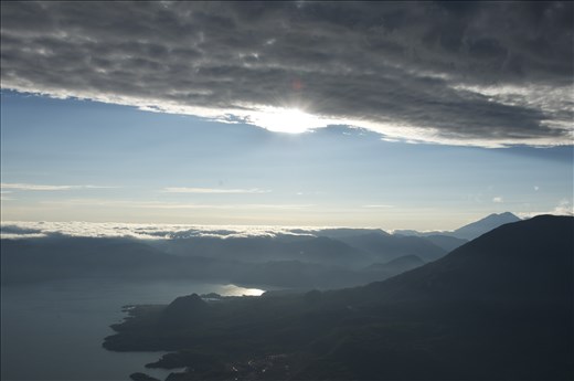 Sunset on the volcano San Pedro