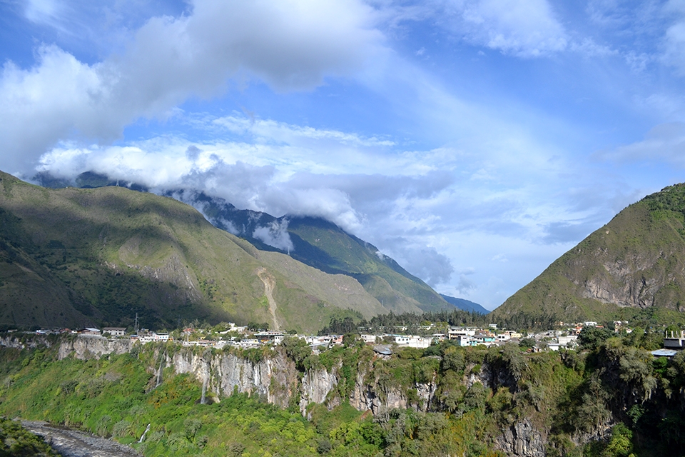 A view of Banos, Ecuador.