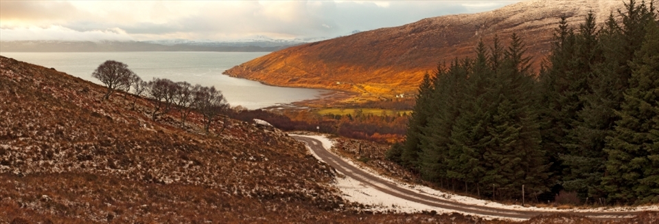 My first image is of Applecross Bay from the Bealach na Ba (the highest mountain pass in Britain). In my opinion this rarely photographed scene, is the defining view of where I now live. It is the first glimpse of the west coast village you get when approaching by road.