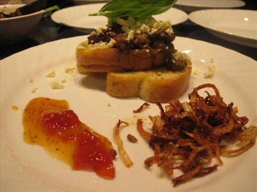 Another way I serve it sometimes is with bread and sweet tomato jam on the side