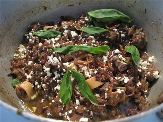 Lamb adobo, finished product to bring to a pot luck!