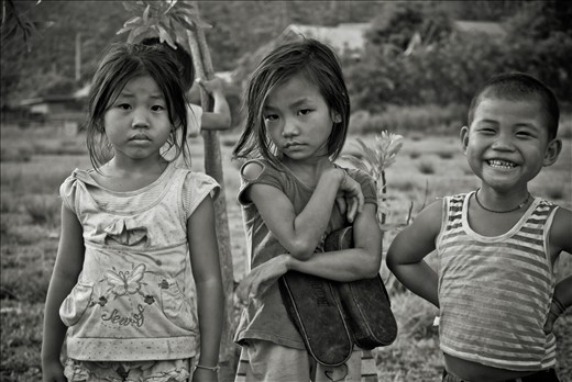 The heart of the children of Laos shines through their eyes and their smiles. Wi