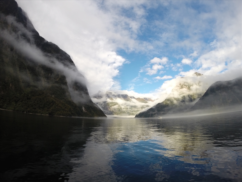 Mysterious and yet beautiful views in this place called Milford Sound.