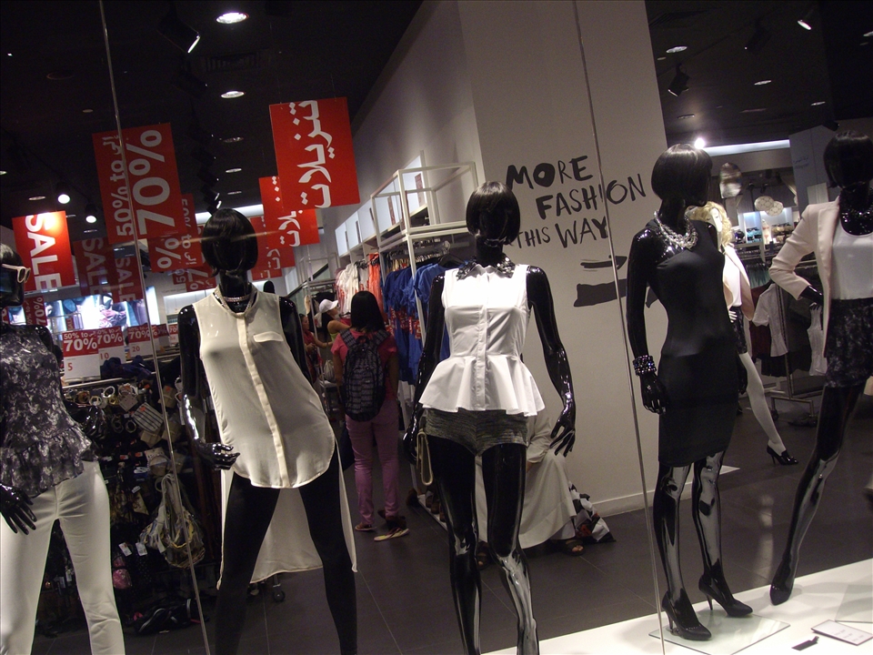 Skimpy clothes for a covered nation...Dubai Mall offers to whom?