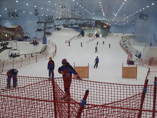 This is definitely the cool of the desert...the snow park. We want them both