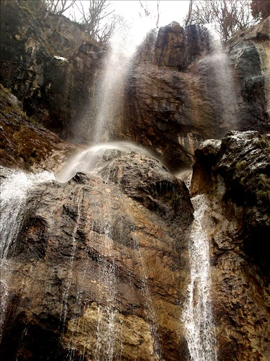 ... there's a waterfall...