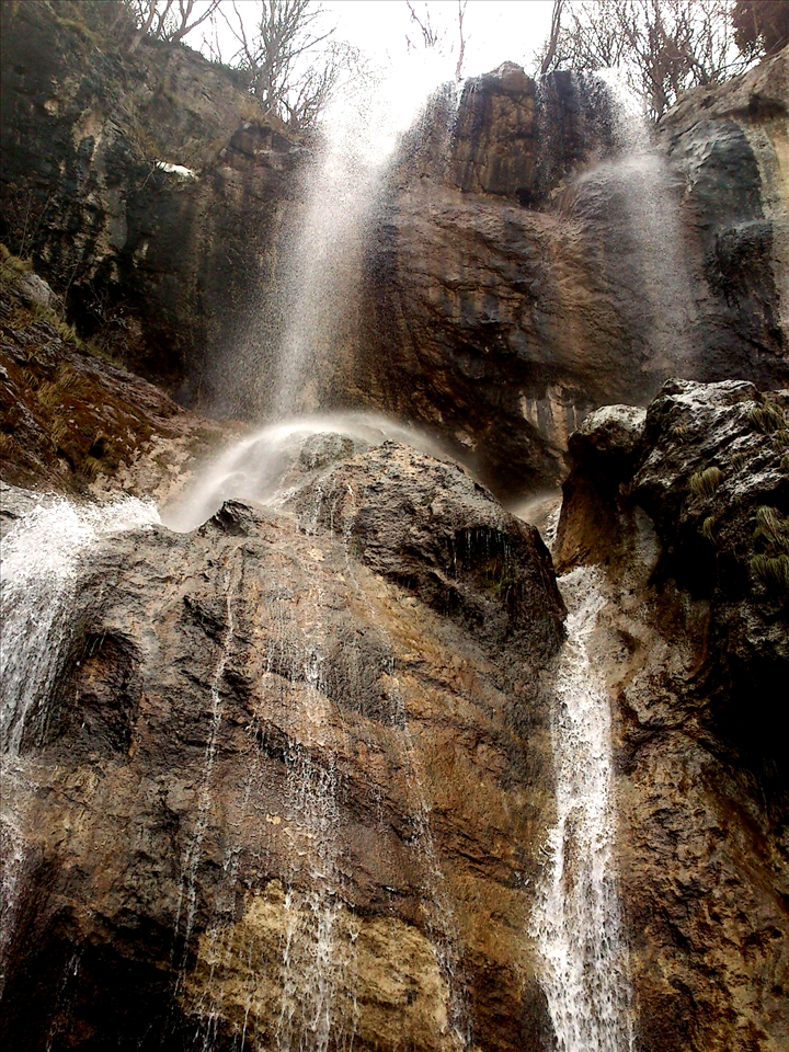 ... there's a waterfall...