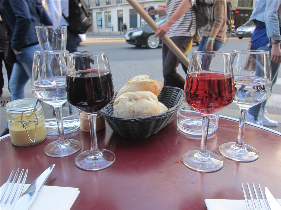 Or look through the glass half full for just one person passing by.