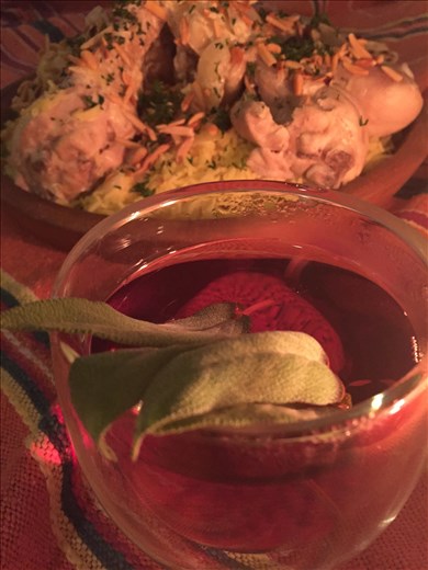 Sweet sage tea is the perfect accompaniment 