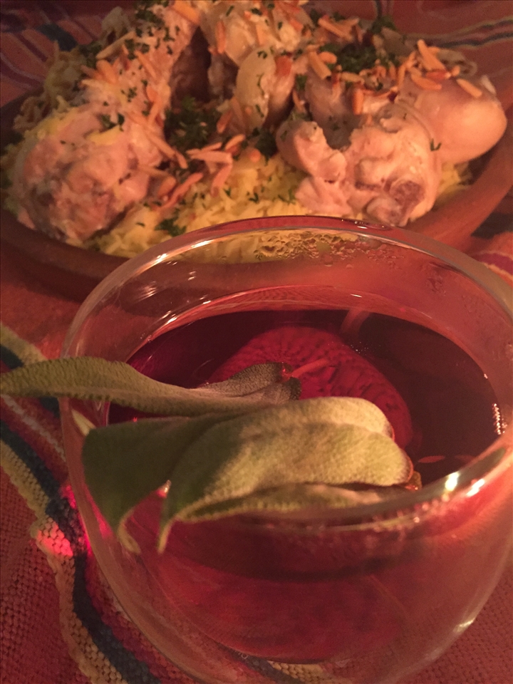 Sweet sage tea is the perfect accompaniment 