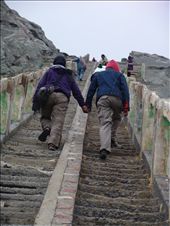 Holding hand together until they reach the peak defeating 250 steps of the stair: by erlandventure, Views[305]