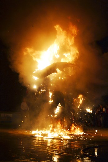 The big witch burning