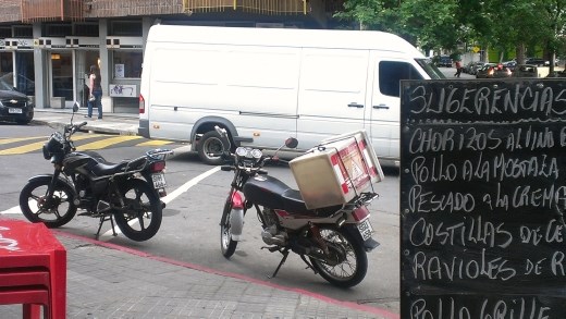 Motorcycle Pizza Delivery