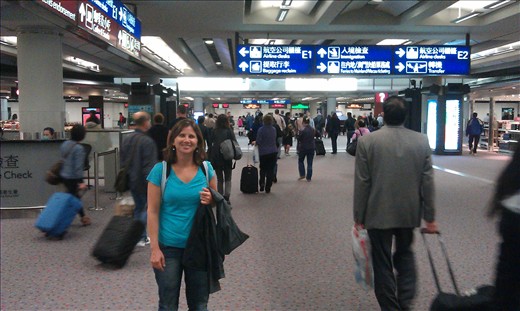 Llegada al aeropuerto en HK