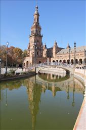 Plaza de España known in English as Spain Square, is one of the famous sights in Seville. It is located in Maria Luisa Park and was designed by Anibal Gonzalez. It is a good example of the Rennaisance Revival Style in Spanish Architecture. It is the site of the Spanish pavilion from the 1929 exhibition.

Don't miss walking around the area and if you have enough time, take a walk in Maria Luisa Park is also a good  chance to relax and enjoy its landscape. There are also attractive monuments and museums for you to discover.: by euroangel, Views[876]