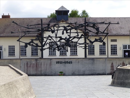 A sculpture at Dachau - designed by one who was there